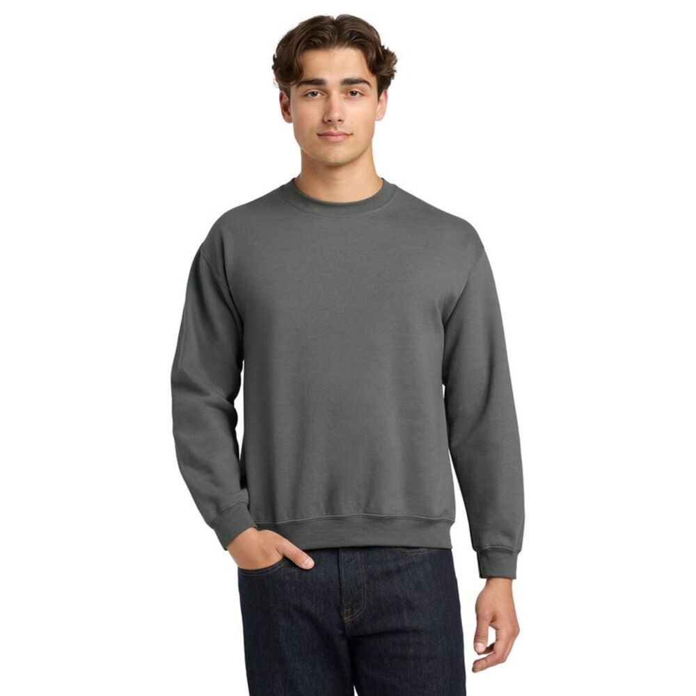 Gildan Unisex Adult Heavy Blend Crew Neck Sweatshirt / Charcoal - Picture 3 of 3